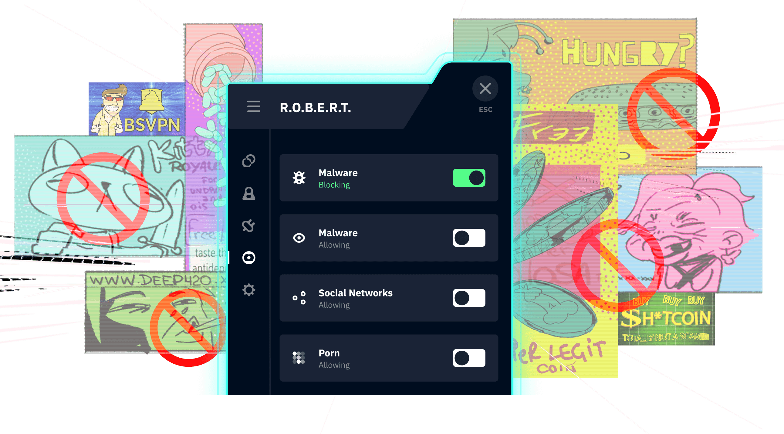 Unerwünschte Inhalte blockieren