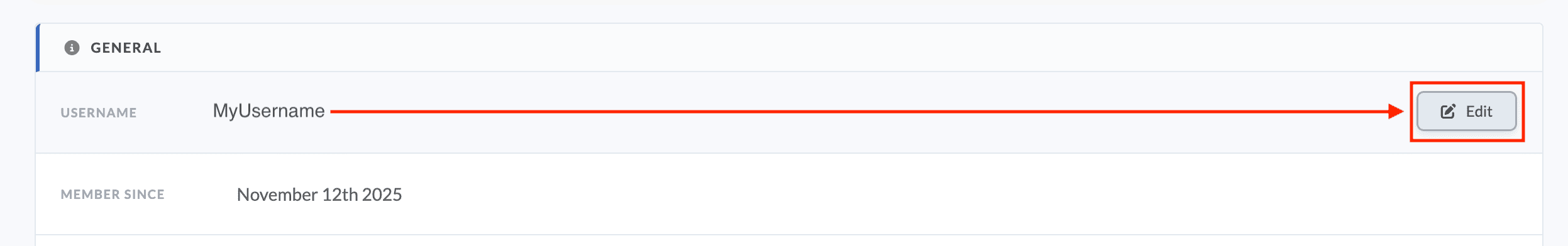 Username Change Flow