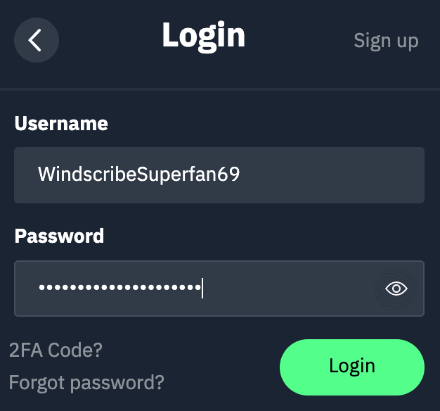 Detailed Login