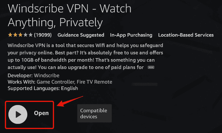 Windscribe Open