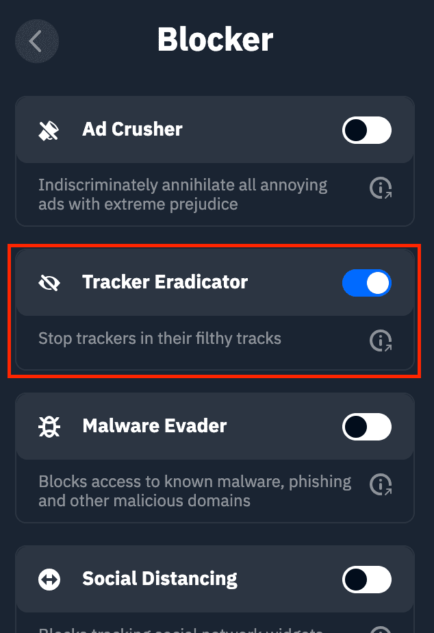 Tracker Eradicator.